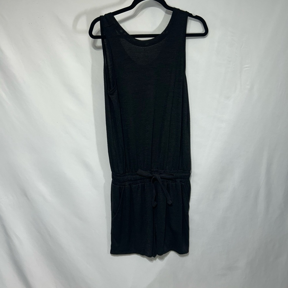 Time and Tru Charcoal Sleeveless Jumpsuit